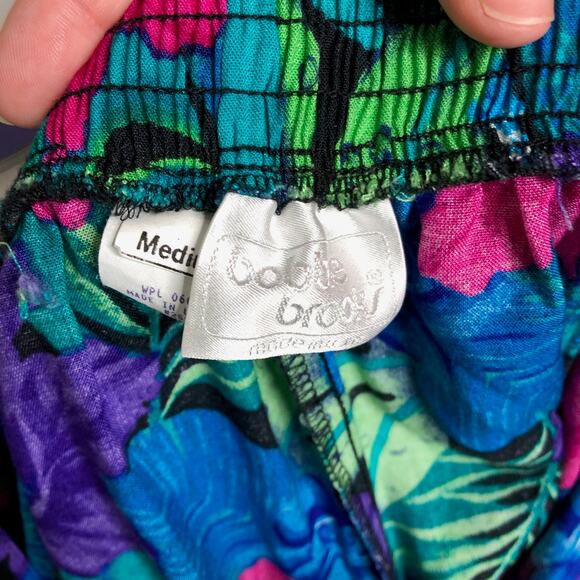 80's/90's Tropical Modest shorts/skirt/Culottes - Picture 6 of 7